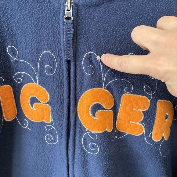 Vintage Disney Tigger Winnie The Pooh Full Zip Fleece Hoodie Women's Size 3X/24W - Picture 7 of 11